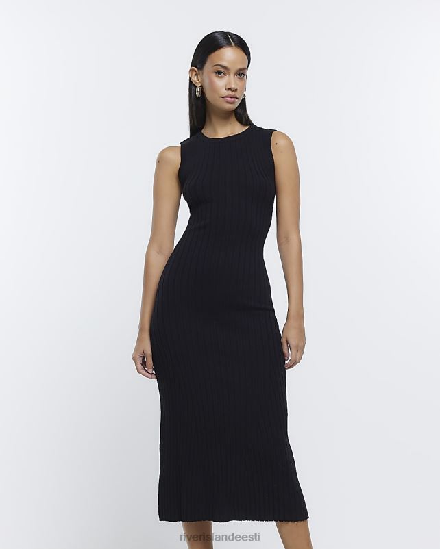 kehakate must naised River Island kootud midi kleit 44TLL645
