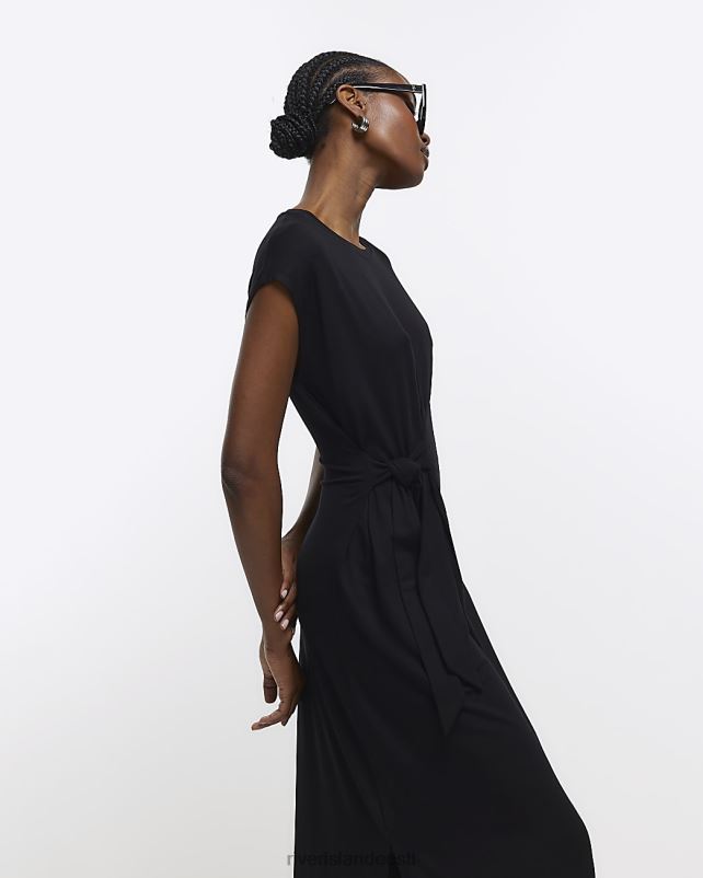 kehakate must naised River Island t-särk midi kleit 44TLL4783