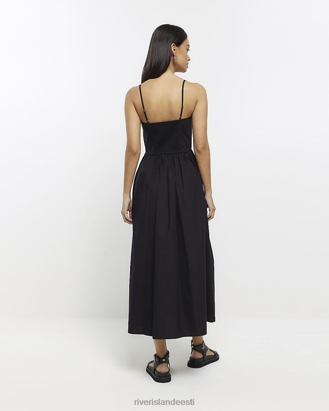 kehakate must naised River Island uisutaja midi kleit 44TLL1457