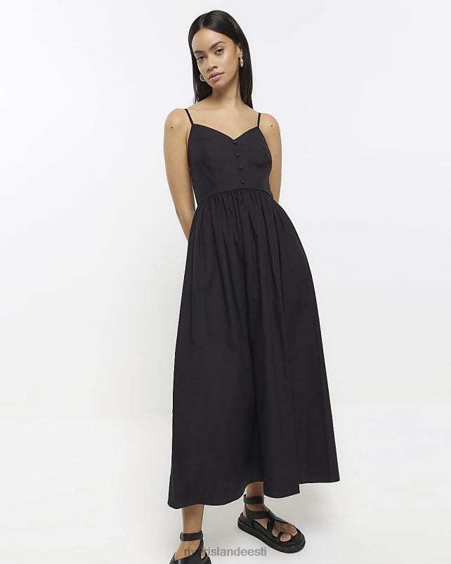 kehakate must naised River Island uisutaja midi kleit 44TLL1457