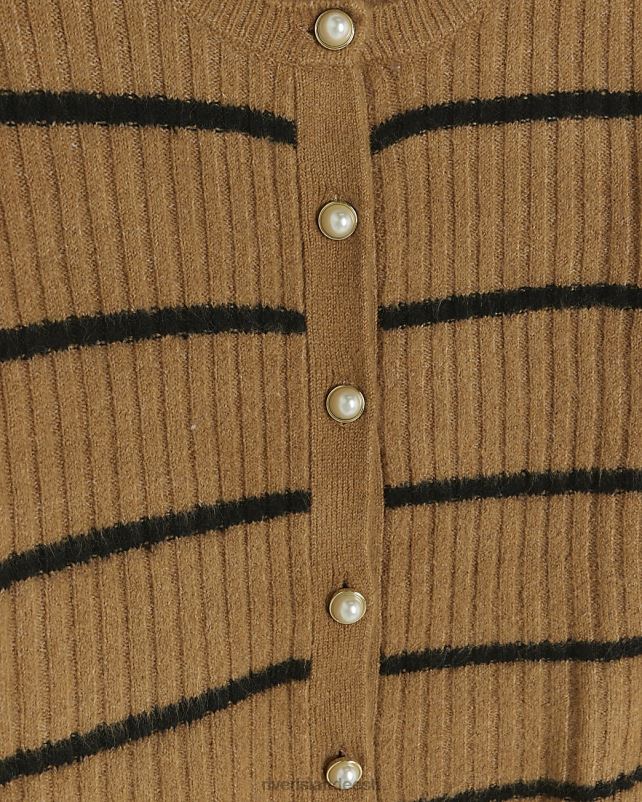 kehakate pruun naised River Island kootud triibuline bodycon midikleidikomplekt 44TLL107