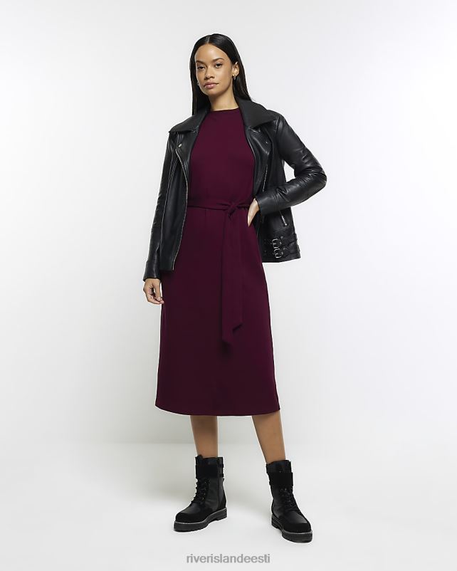 kehakate punane naised River Island vööga dressipluus midi kleit 44TLL636
