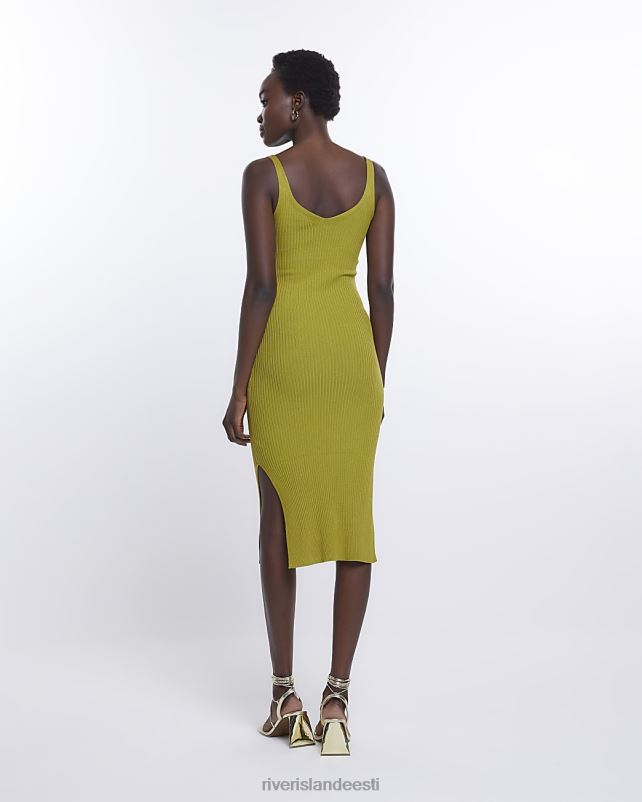 kehakate roheline naised River Island midi bodycon kleit 44TLL1748