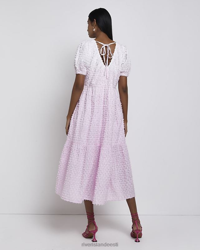 kehakate roosa naised River Island ombre tekstuuriga smock midi kleit 44TLL1702