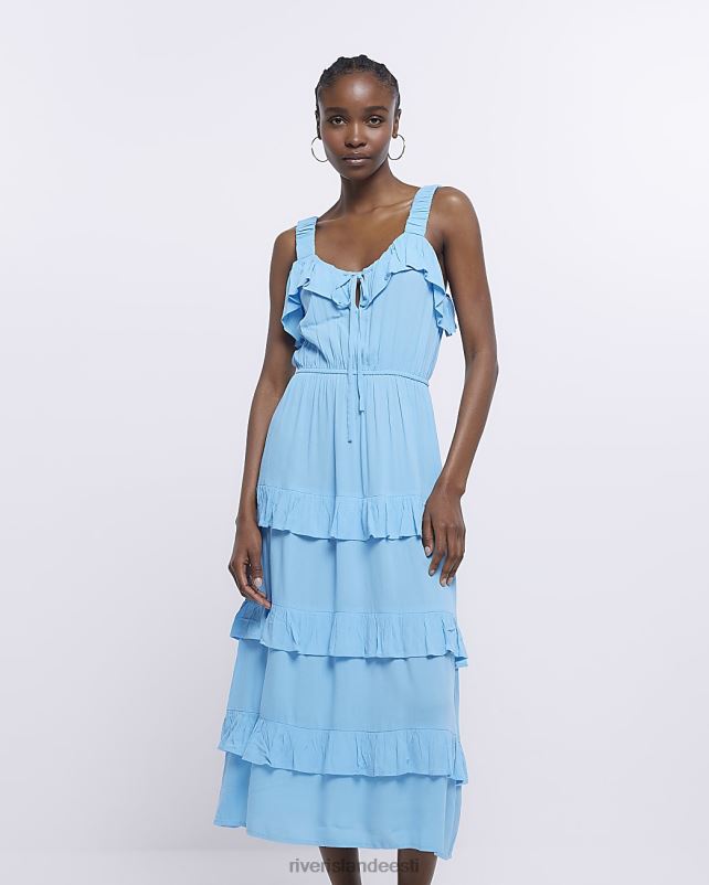 kehakate sinine naised River Island kihiline midi kleit 44TLL1705