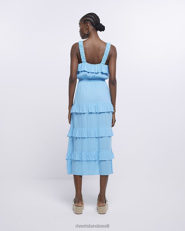kehakate sinine naised River Island kihiline midi kleit 44TLL1705