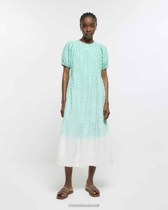 kehakate sinine naised River Island ombre smock midi kleit 44TLL1701