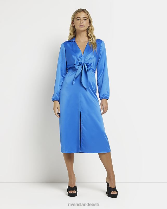 kehakate sinine naised River Island vibu detailiga midisärkkleit 44TLL1953