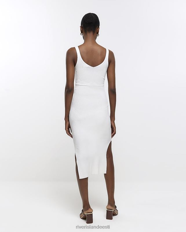 kehakate valge naised River Island kootud bodycon midi kleit 44TLL1749