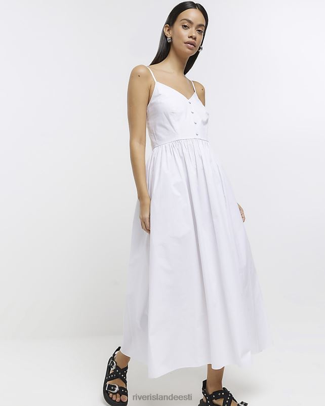 kehakate valge naised River Island uisutaja midi kleit 44TLL1458