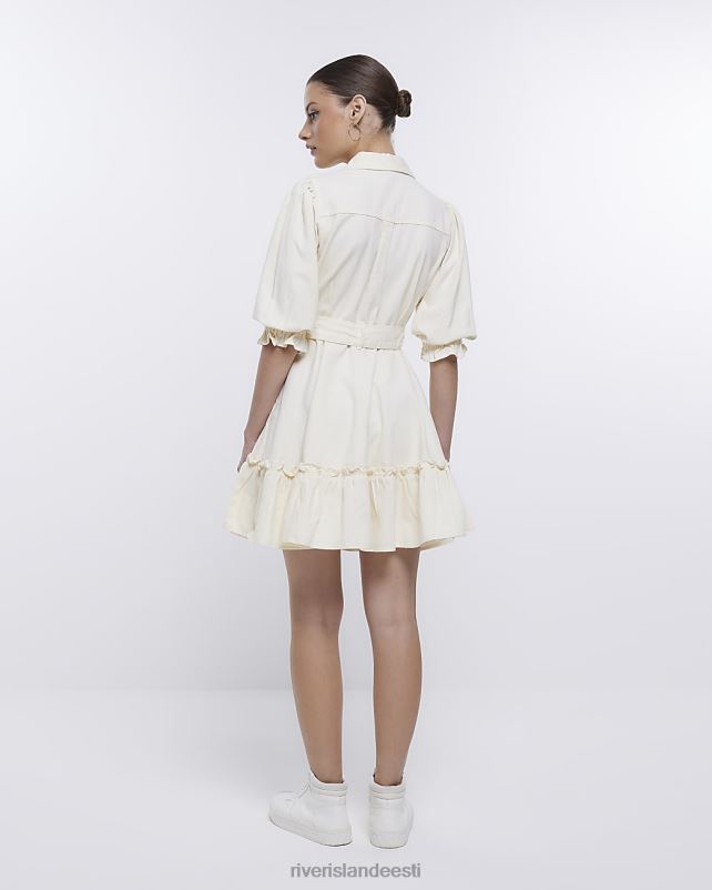 kehakate ekru naised River Island denim minisärk kleit 44TLL361