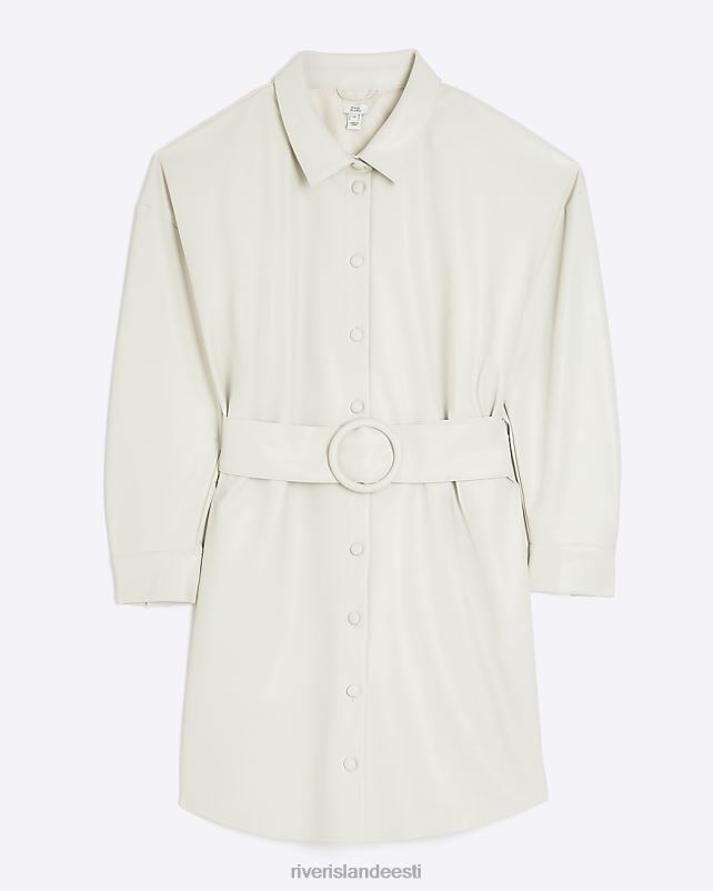 kehakate ekru naised River Island kunstnahast vööga minisärkkleit 44TLL4015