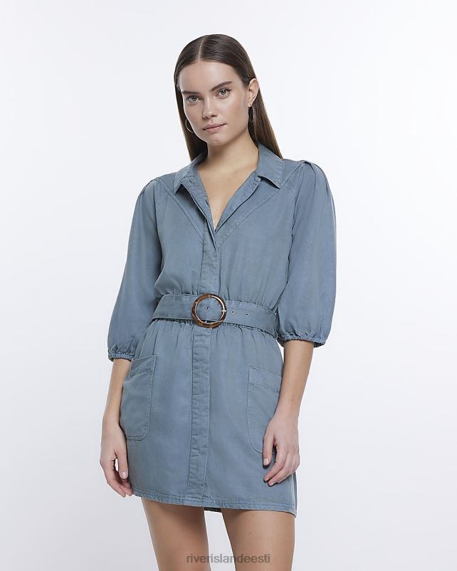 kehakate khaki naised River Island puhvis varrukatega minisärkkleit 44TLL1700