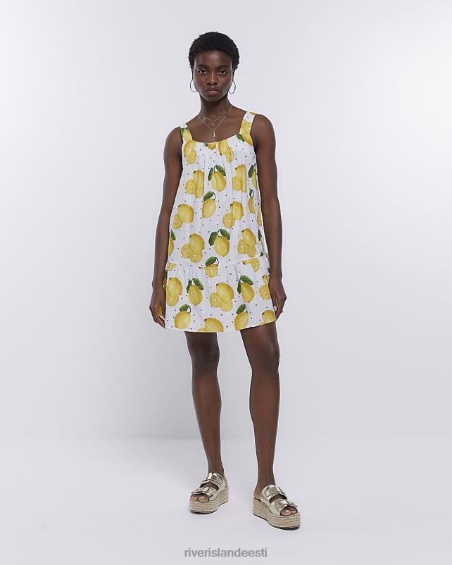 kehakate kollane naised River Island kiik minikleit 44TLL1570