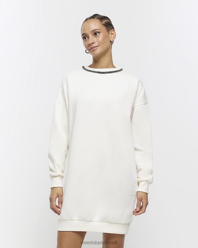 kehakate kreem naised River Island diamante trimmiga dressipluus minikleit 44TLL377