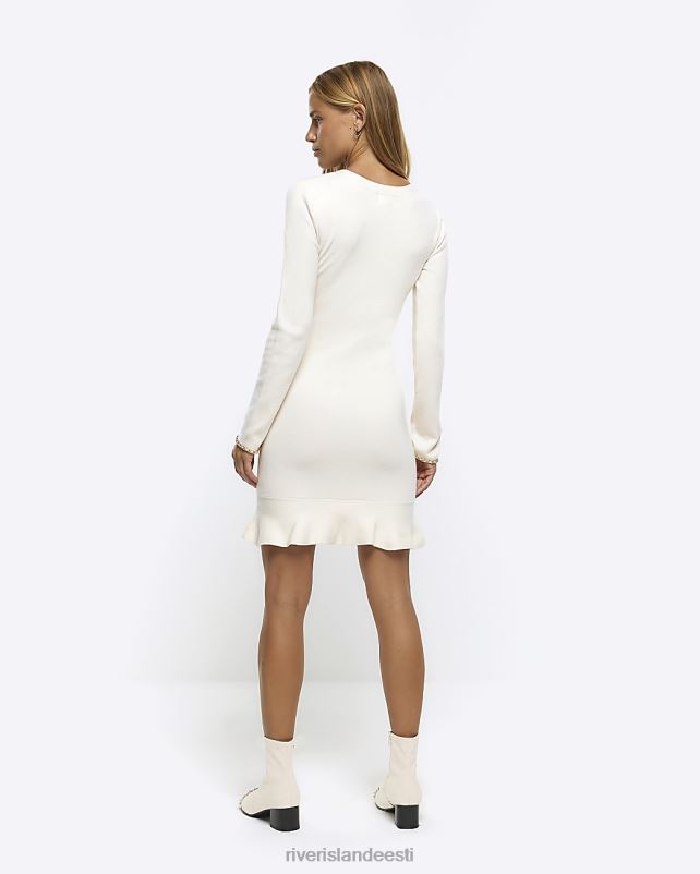 kehakate kreem naised River Island keti detail bodycon minikleit 44TLL1071