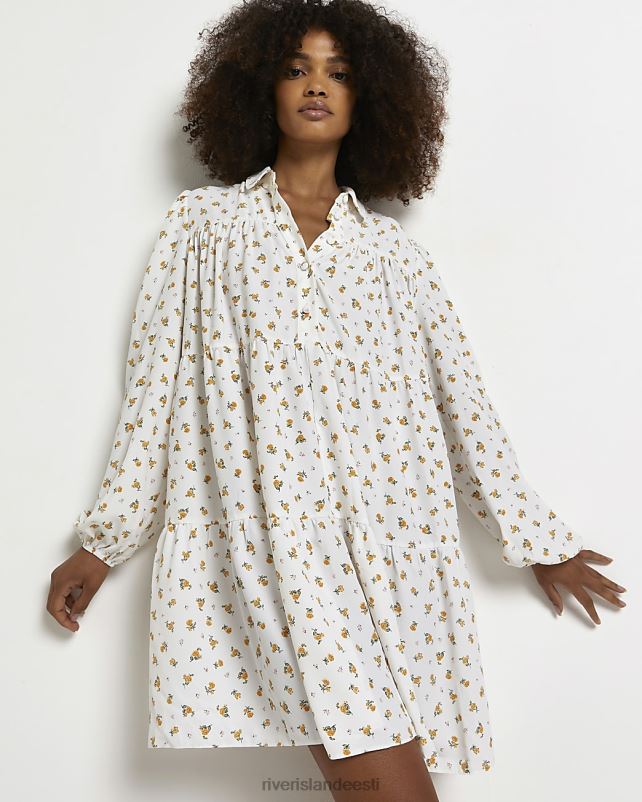 kehakate kreem naised River Island lilleline minisärkkleit 44TLL2192