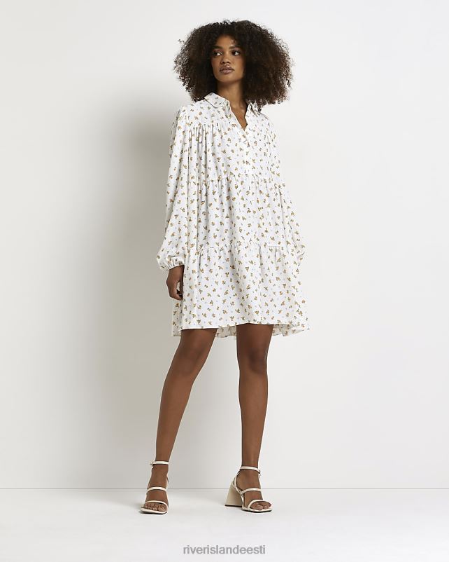 kehakate kreem naised River Island lilleline minisärkkleit 44TLL2192