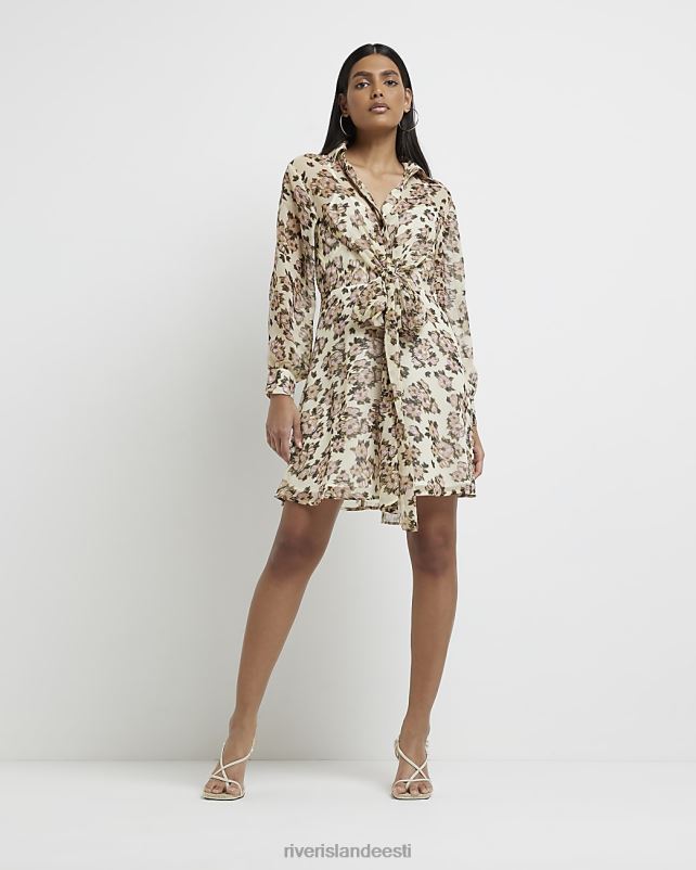 kehakate kreem naised River Island lilleline minisärkkleit 44TLL4972