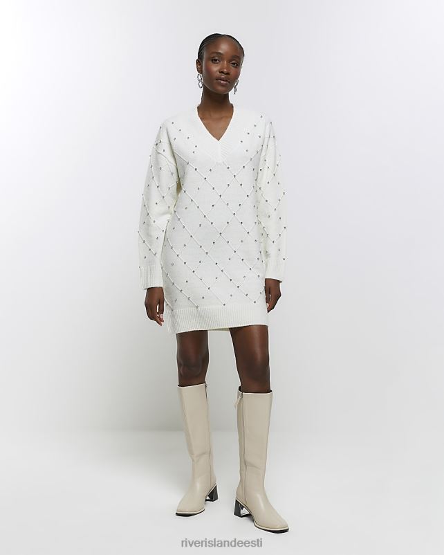 kehakate kreem naised River Island minikleit diamante kampsuniga 44TLL633