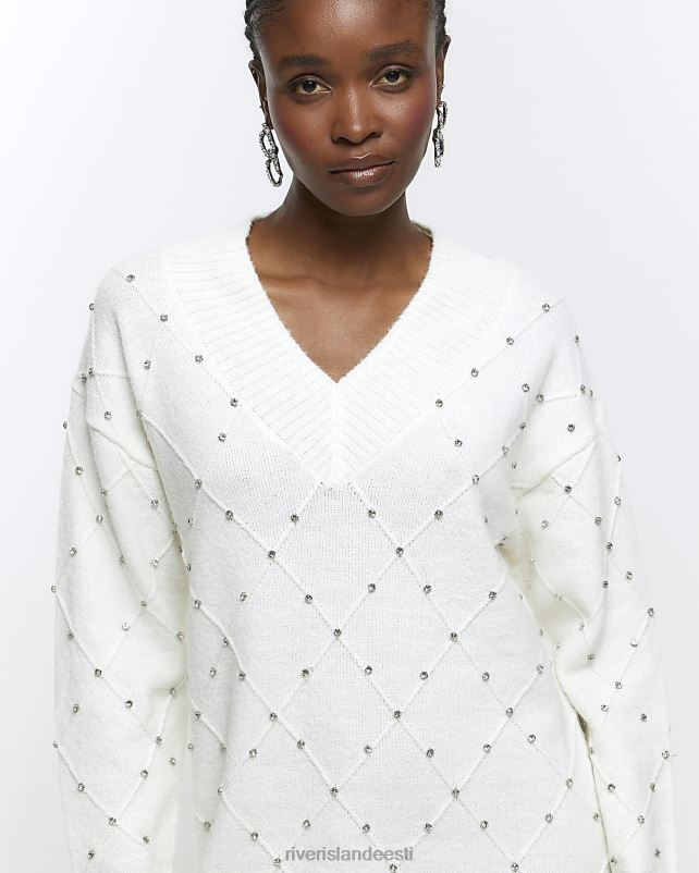 kehakate kreem naised River Island minikleit diamante kampsuniga 44TLL633