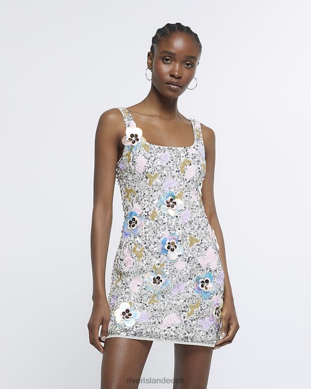 kehakate lilla naised River Island lilleline litriga minikleit 44TLL4844