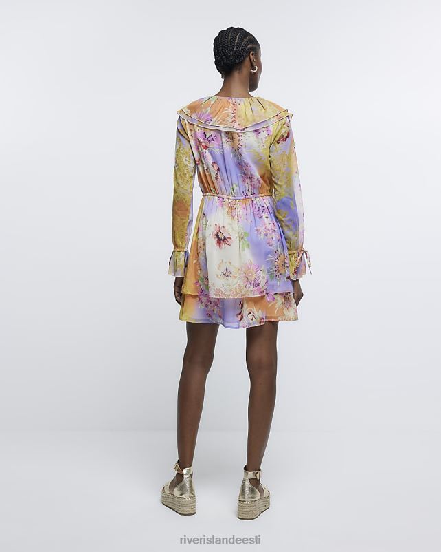 kehakate lilla naised River Island lilleline sats uisutaja minikleit 44TLL1397