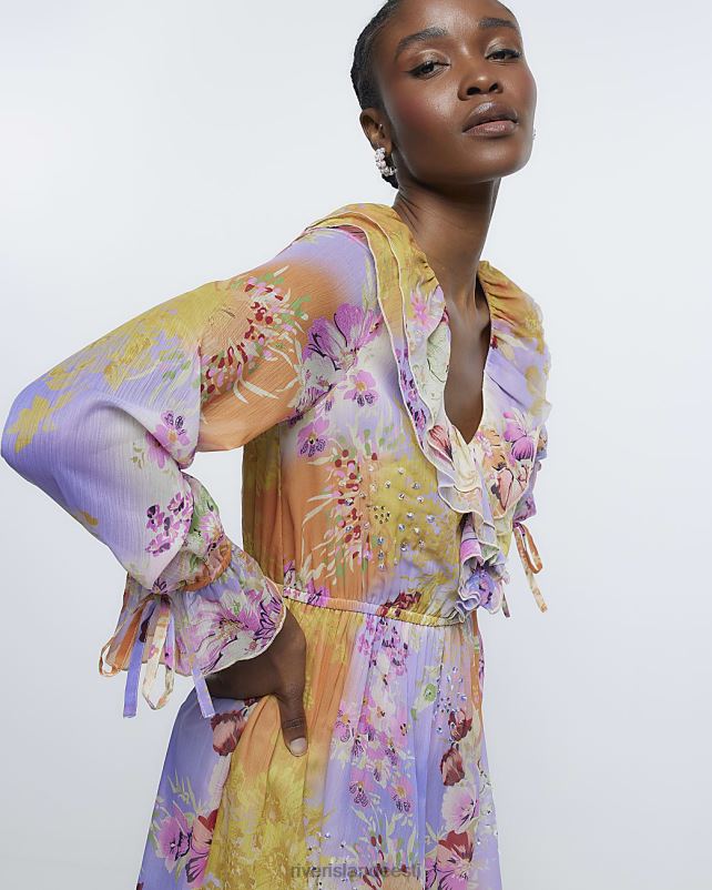 kehakate lilla naised River Island lilleline sats uisutaja minikleit 44TLL1397