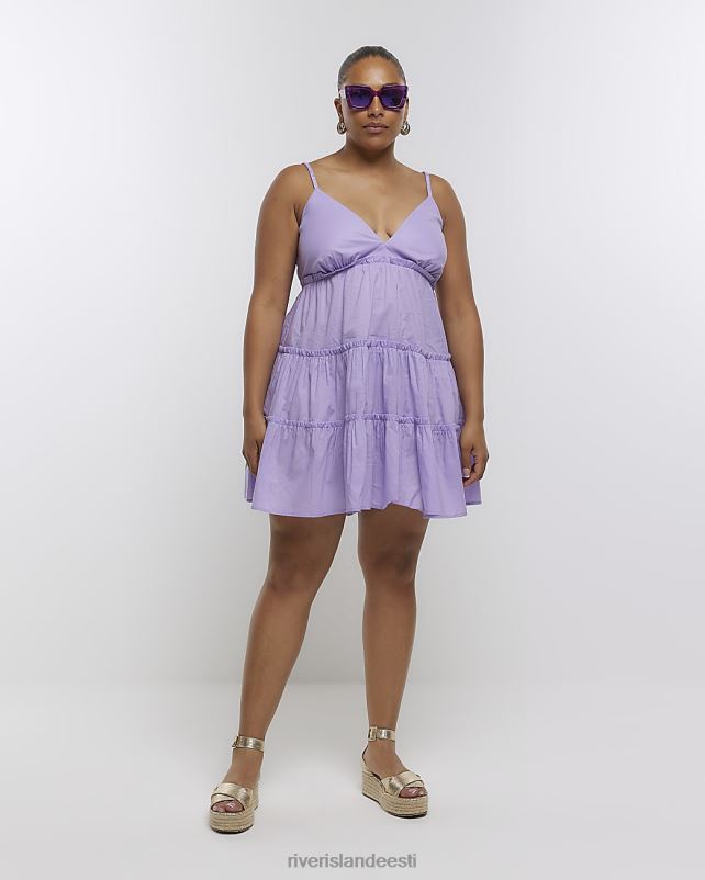 kehakate lilla naised River Island pluss ranna minikleit 44TLL2235