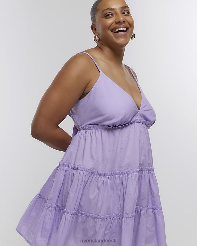 kehakate lilla naised River Island pluss ranna minikleit 44TLL2235