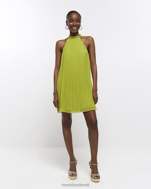 kehakate lubi naised River Island plisse minikleit 44TLL1488