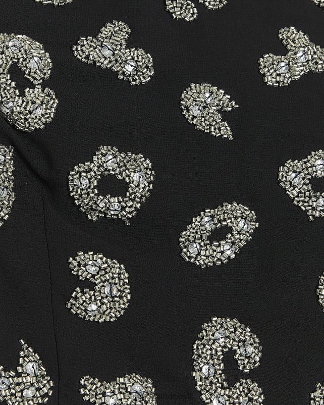 kehakate must naised River Island kaunistatud bandeau minikleit 44TLL4063