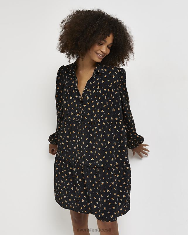 kehakate must naised River Island lilleline minisärkkleit 44TLL2193