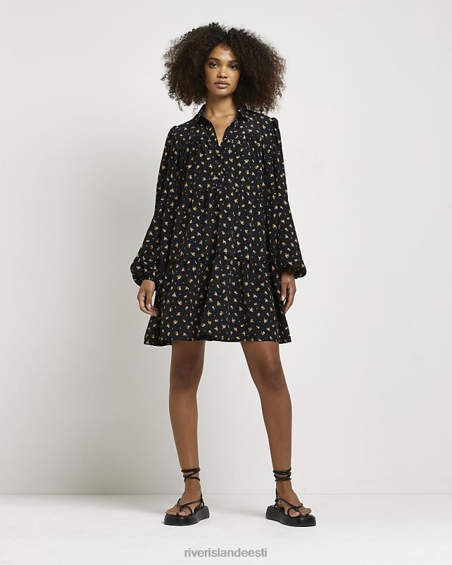 kehakate must naised River Island lilleline minisärkkleit 44TLL2193