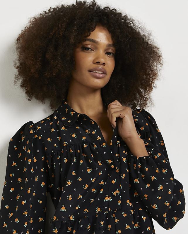 kehakate must naised River Island lilleline minisärkkleit 44TLL2193