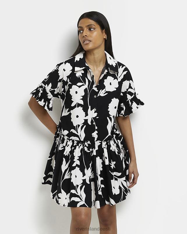 kehakate must naised River Island lilleline minisärkkleit 44TLL5005