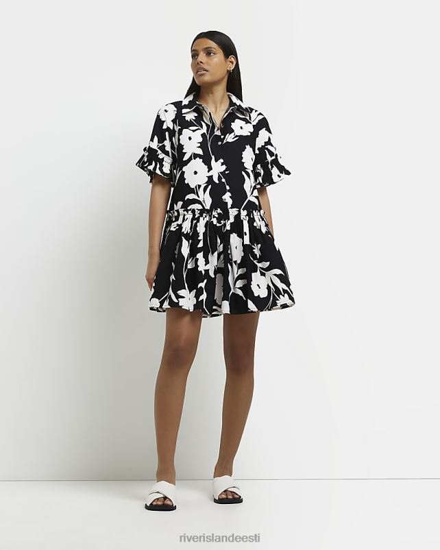 kehakate must naised River Island lilleline minisärkkleit 44TLL5005