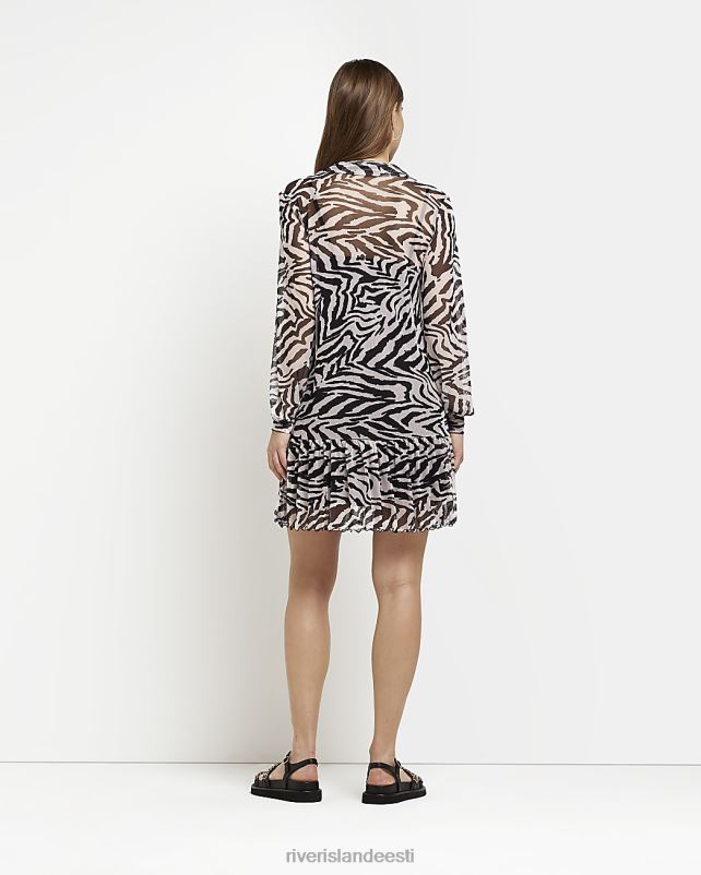 kehakate must naised River Island loomamustriga minisärkkleit 44TLL5047