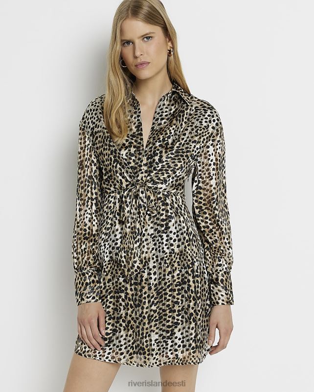 kehakate must naised River Island loomamustriga särk minikleit 44TLL1680