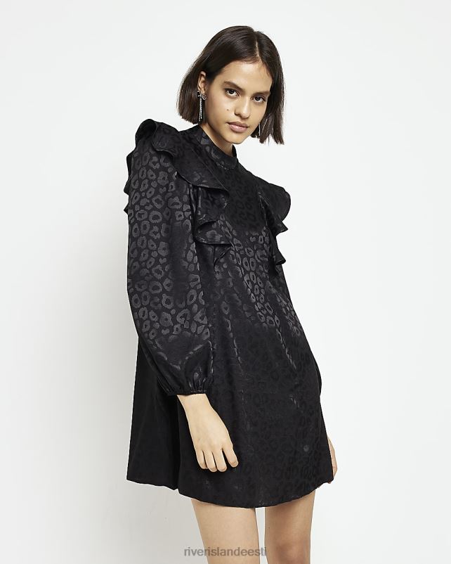 kehakate must naised River Island minikleit žakaarmassiga 44TLL1998