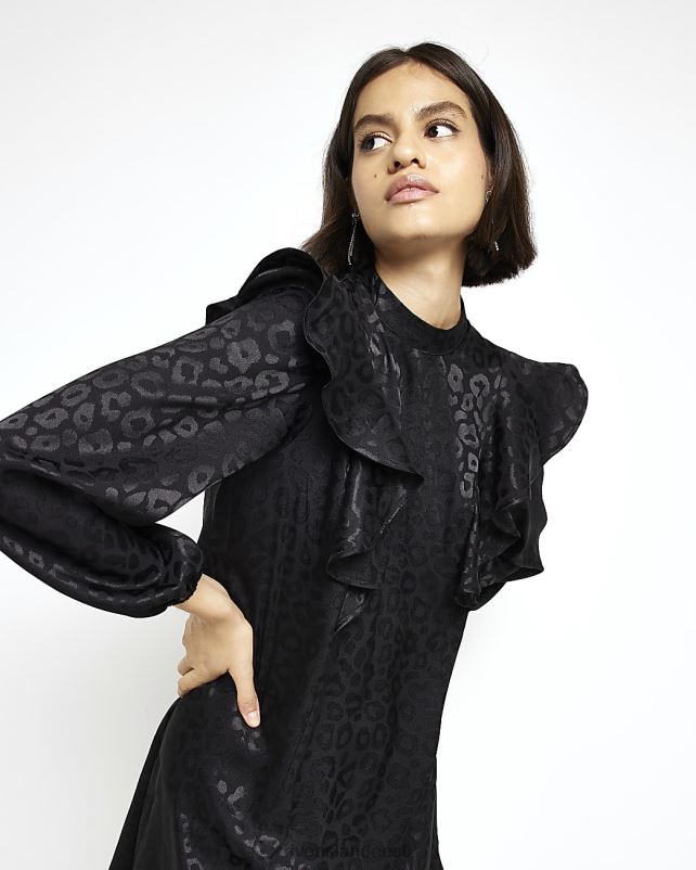 kehakate must naised River Island minikleit žakaarmassiga 44TLL1998