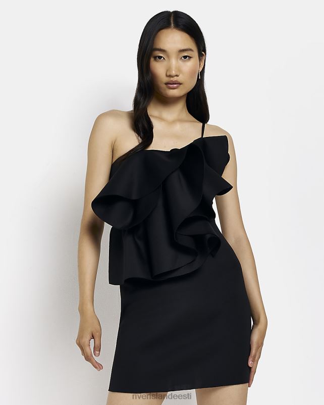 kehakate must naised River Island minikleit ühe õlaga 44TLL2054