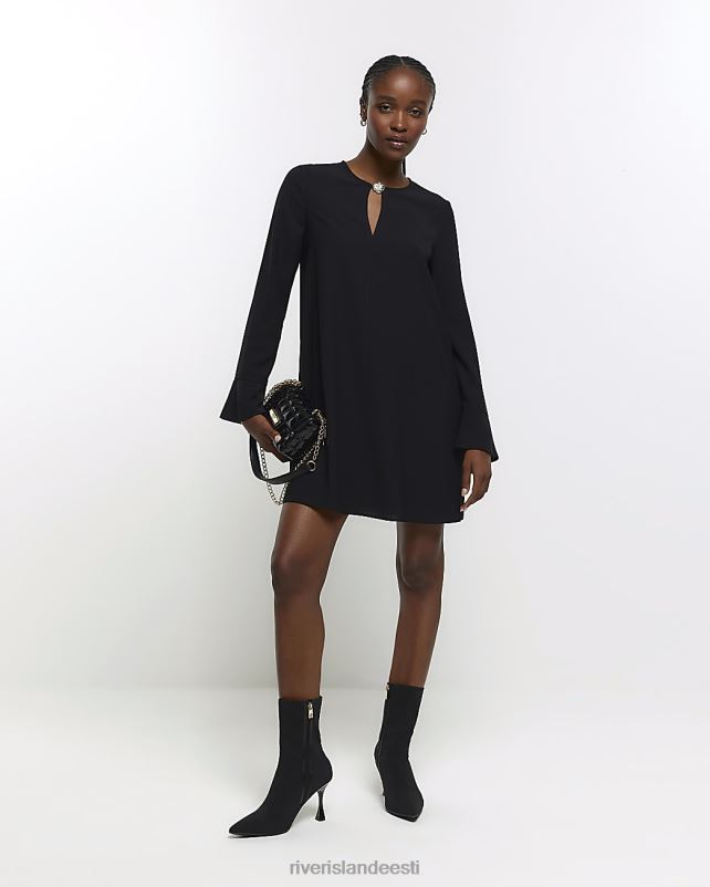 kehakate must naised River Island minikleit nupuvahetusega 44TLL4149