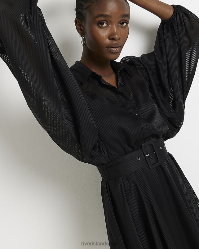 kehakate must naised River Island vööga minisärkkleit 44TLL1785