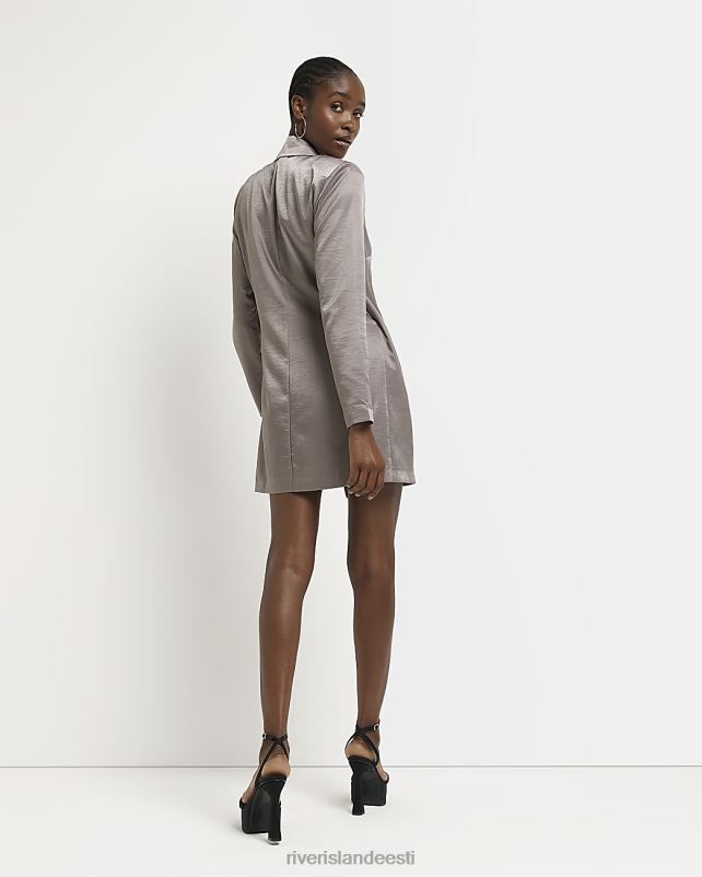 kehakate pronksist naised River Island satiinist mini bleiserkleit 44TLL2043