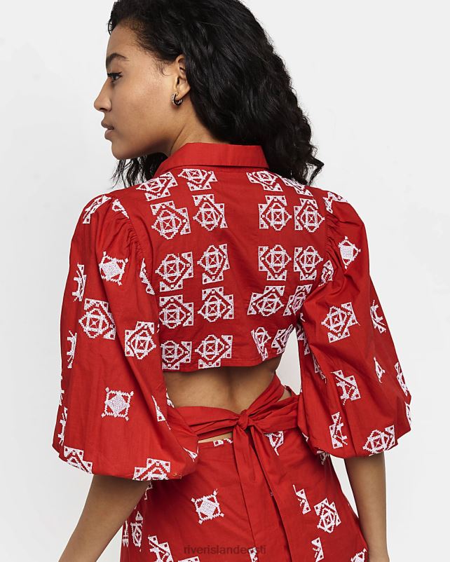 kehakate punane naised River Island tikitud minisärkkleit 44TLL4797