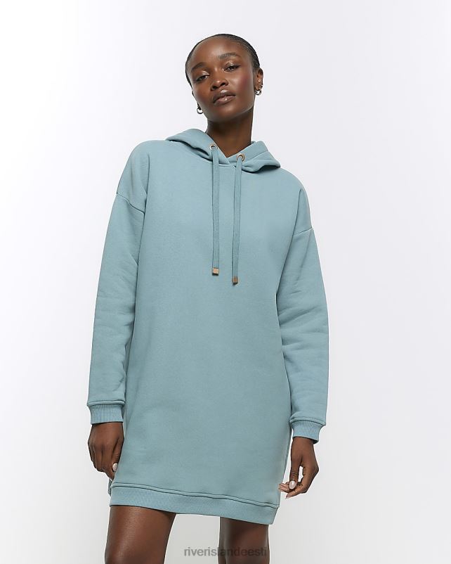 kehakate sinine naised River Island kapuutsiga dressipluus minikleit 44TLL4016