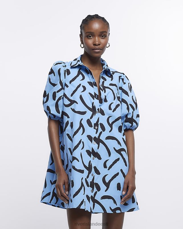 kehakate sinine naised River Island prindiga minisärkkleit 44TLL1717