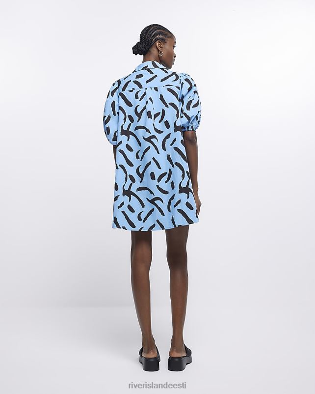 kehakate sinine naised River Island prindiga minisärkkleit 44TLL1717