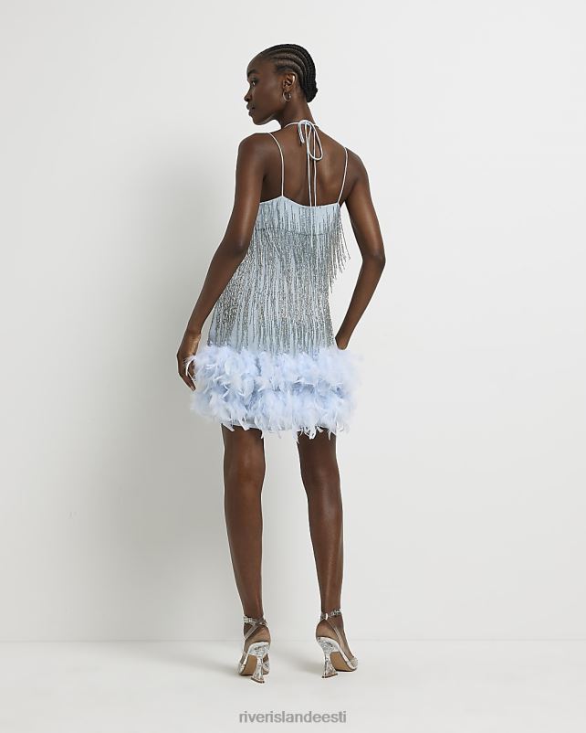 kehakate sinine naised River Island sulgedega minikleit 44TLL4959